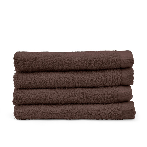 Catherine Lansfield Catherine Lansfield Quick Dry Cotton 30x30 cm 4 Pack Face Cloths Choco 2