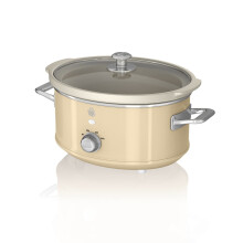 Swan SF17021CN Retro Slow Cooker with 3 Temperature Settings, Keep War