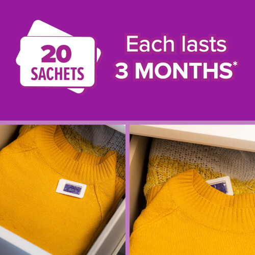 Acana Acana Sachet Moth Killer 20 Pack- For Drawers & Storage- Protects Clot 2