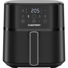 Chefman 5.7L Air Fryer, Touch Controls with 4 Presets, Compact Air Fry
