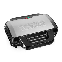 Tower T27013 Fill Sandwich Maker with Extra Deep and Easy to Clean Non