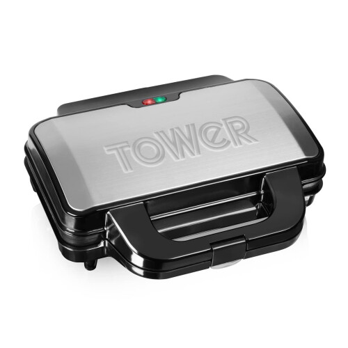 Tower Tower T27013 Fill Sandwich Maker with Extra Deep and Easy to Clean Non