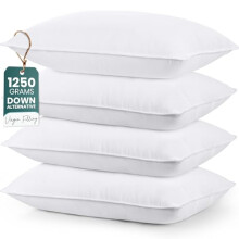 Utopia Bedding Bed Pillows for Sleeping (White), King Size, Set of 4,