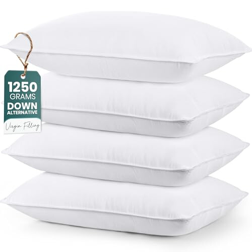 Utopia Bedding Bed Pillows for Sleeping (White), King Size, Set of 4,