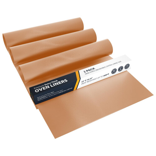 Linda's Essentials Extra Large Oven Liners for Bottom of Oven (3 Pack)