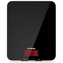 ACCUWEIGHT 201 Digital Kitchen Scales with Tempered Glass Platform (Ba