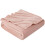 EHEYCIGA Fleece Blanket Dusty Pink Throws for Sofas Large Fluffy Warm 1