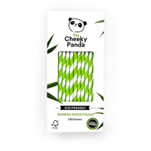 The Cheeky Panda Bamboo Paper Straws | 250 Coloured Drinking Straws wi