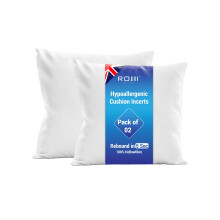 Rohi Set of 2 Hypoallergic Cushion Inner Pads (Pack of 2) 18" x 18" (4