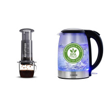 Aeropress Coffee and Espresso Maker - 1 to 3 Cups Per Pressing,Black &