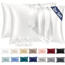Vielit 2 Pack Satin Pillowcase for Hair and Skin Cooling,Soft as Silk