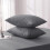 Moonlight Bedding Pillow Cases 2 Pack – Grey Pillowcases Envelope Clos 3