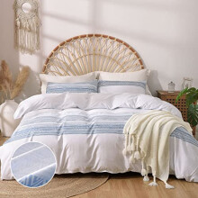 Tokokimo Duvet Cover Queen Size, Soft Microfiber Boho Aztec Quilt Cove