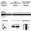 Stainless Steel Extendable Shower Curtain Rod Tension Pole, including 6