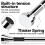 Stainless Steel Extendable Shower Curtain Rod Tension Pole, including 4