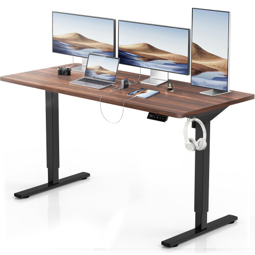 Devoko Electric Standing Desk Height Adjustable Standing Desk 140 x 60