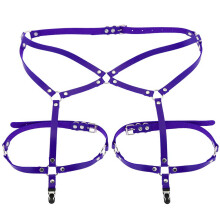 Adjustable Height Feature for Punk Leather Body Chain, Fully Adjustable Waist Belt with Fashion Leather Leg Thigh Harness, High Quality Materials for