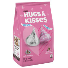 Hershey's Kisses Milk Chocolate & Hugs White Crème (606g)