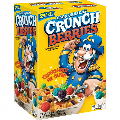 CAP'N CRUNCH Berries Cereal 2 Pack (1.13kg)