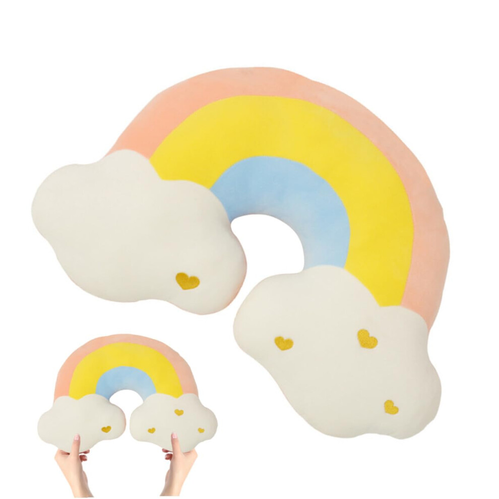 Plush Rainbow Shape Cushion Pillow Soft Throw For Sofa Bed Nursery PP Cotton Filled Rainbow Cushion Home Decor