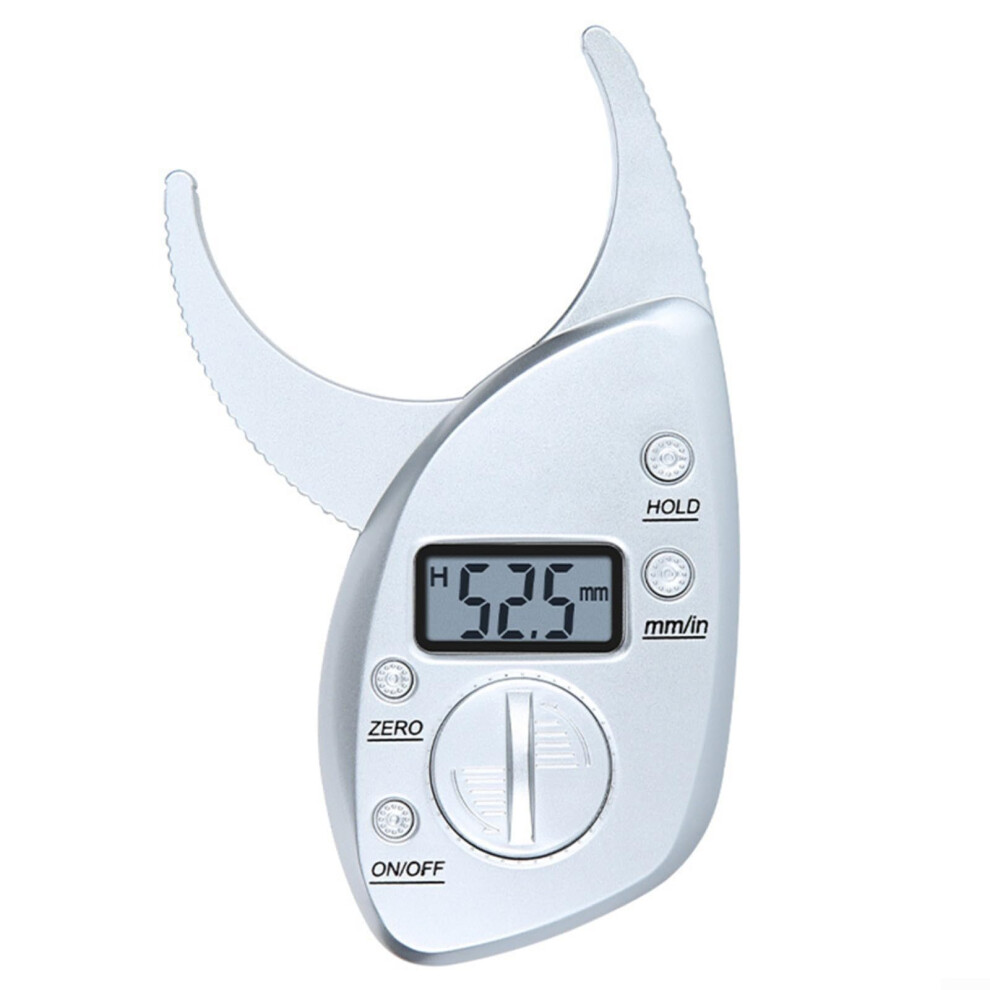 Digital LCD Body Fat Caliper SkinFold Thickness Tool With AntiSlip Handle 050 Mm Range Accuracy