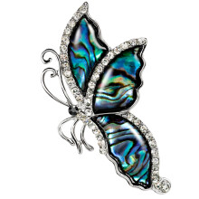 Spilla a farfalla dal design elegante, spilla di cristallo con strass, accessorio alla moda che cattura l'attenzione, gioiello da sposa, regalo per