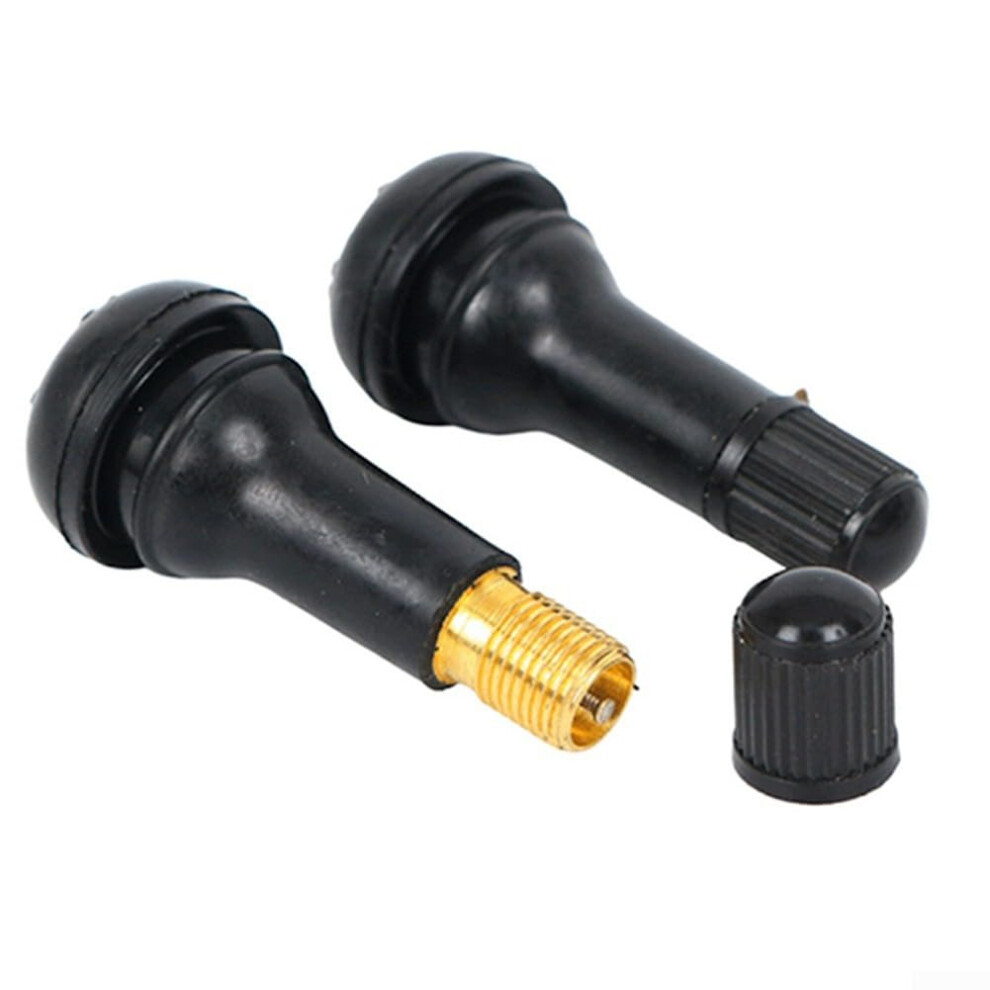 Tire Essentials Tr413 Snap In Rubber Valve Stems Pack Of 100 Tubeless Tire Compatible Valves 9382693542762
