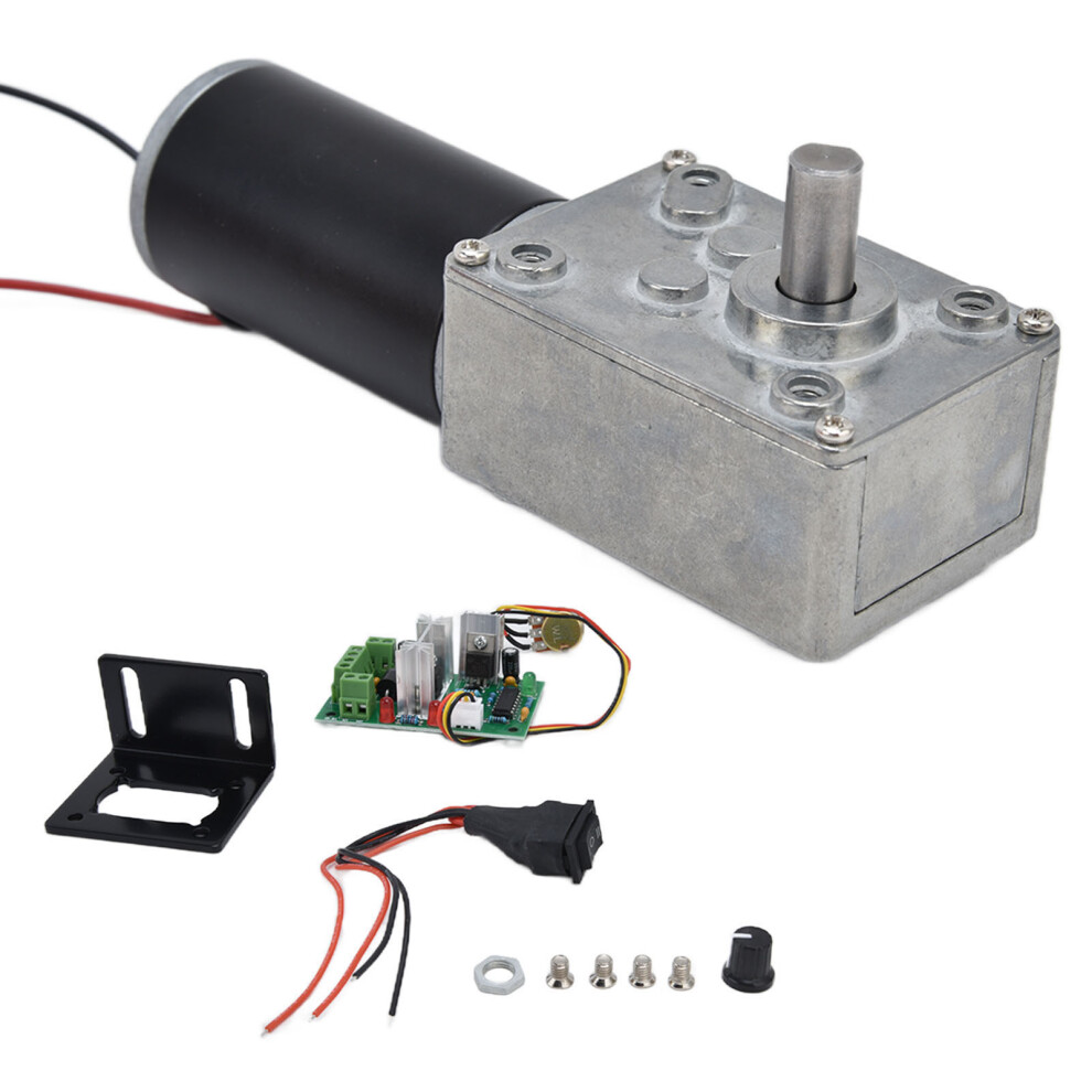 12V Dc Geared Motor Turbo Worm Gear With 8Mm Shaft 50Rpm For Aussie Projects 8401377348870