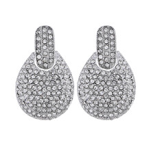 Non Pierced Earrings With Rhinestone Accents, Chunky Hoop Earrings Sophisticated Design Alloy Starfish Jewelry, Versatile Style Sparkling Comfortable