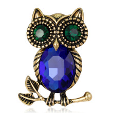 Fashionable Brooch for Men, Beautiful Wedding Bridal Brooch Pins Featuring Owl Motif, Sparkle Crystal Embedded Design, Durable Alloy Lapel Pin, Add an