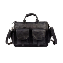 Briefcases Handbags Mens Laptop Bags Leather Shoulder Bags Computer Bags Carrying Cases Black Size L