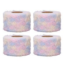 Rouleaux de tulle à motifs de broderie florale, rouleaux de tulle scintillant aux couleurs dégradées pour la décoration de mariage et les projets