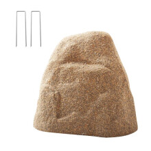 Pedra Artificial Decorativa para Jardim-Duoku-Cobertura Oca Realista-para Esconder Bombas e Poços-Marrom Areia-Tamanho Pequeno