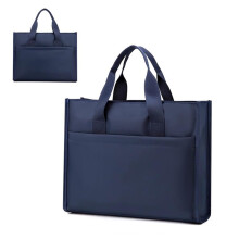 Men's Office Briefcase Blue 39x30x7 Cm For Carrying Paper Files Business Casual