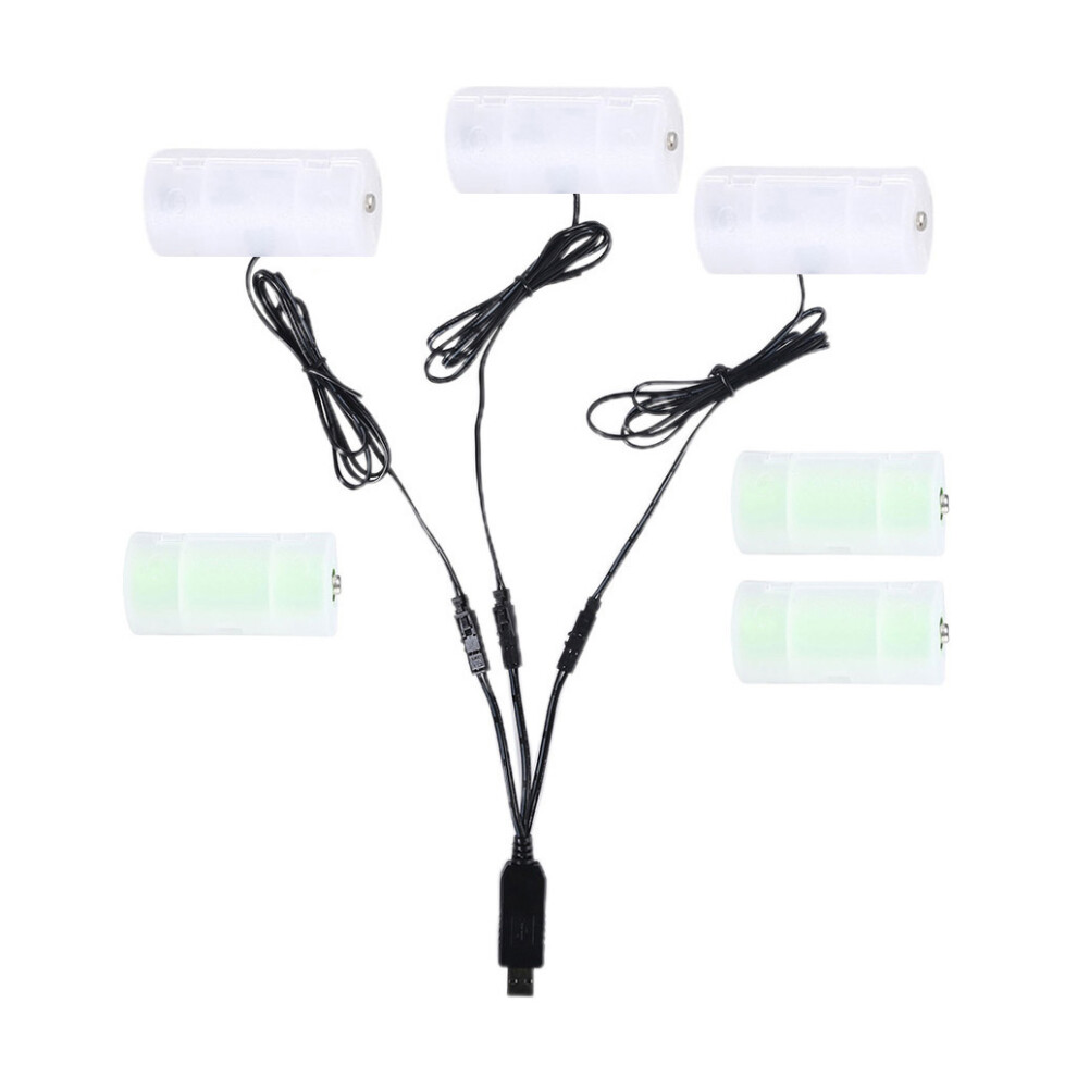 Universal 1.1M Usb To 1.5V 3V 4.5V 6V D Cell Battery-3V Version 7709000324675