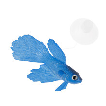 Artificial Silicone Betta for Aquarium Freshwater- Blue
