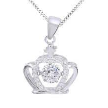 Colier Moissanite Orbitor pentru Femei, Meșteșug Rafinat cu Pandantiv Elegant, Lanț din Oțel Titan cu Estetică Unică, Bijuterie Hipoalergenică