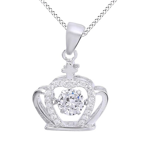Εκθαμβωτικό κολιέ Moissanite για γυναίκες, εξαιρετική κατασκευή με κομψό μενταγιόν,