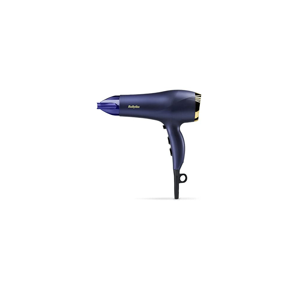 Photos - Hair Product BaByliss Midnight Luxe Hair Dryer - Powerful 2300W Blow Dryer, Ionic Frizz-control, Fast Drying, Professional and Lightweigh