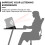 HumanCentric Desktop Speaker Stands Wedge, Desk Speaker Stands for Medium Speakers, Anti Vibration Silicone Angle Wedge Speaker Riser for Computer, B 4