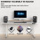 HumanCentric Desktop Speaker Stands Wedge, Desk Speaker Stands for Medium Speakers, Anti Vibration Silicone Angle Wedge Speaker Riser for Computer, B 3