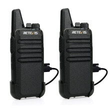 Retevis RT622 2 Way Radio, PMR446 Professional Walkie Talkie Mini Long Distance, Clear Sound, VOX Hands Free, Walkie Talkie Rechargeable, Hiking, Gif