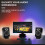 HumanCentric Desktop Speaker Stands Wedge, Desk Speaker Stands for Medium Speakers, Anti Vibration Silicone Angle Wedge Speaker Riser for Computer, B 5