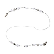 Fashion Decorative Necklace For Versatile Wear, Breakaway Lanyard With Adjustable Holder Loops And Stainless Steel Material, Multi Use Eyeglass Chain