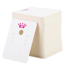Jewelry Packaging Display And Storing Earring Display Cards Blank Hanging Tags Cardboard Earring Holders Safe Material Practical Design Easy Carry