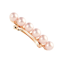 Wedding Accessories for Women, Vintage Hair Barrettes with Pearl CZ Bobby Pins, Fancy Glitter Barrettes in Gold Tone, Trendy Decorative Accessories fo