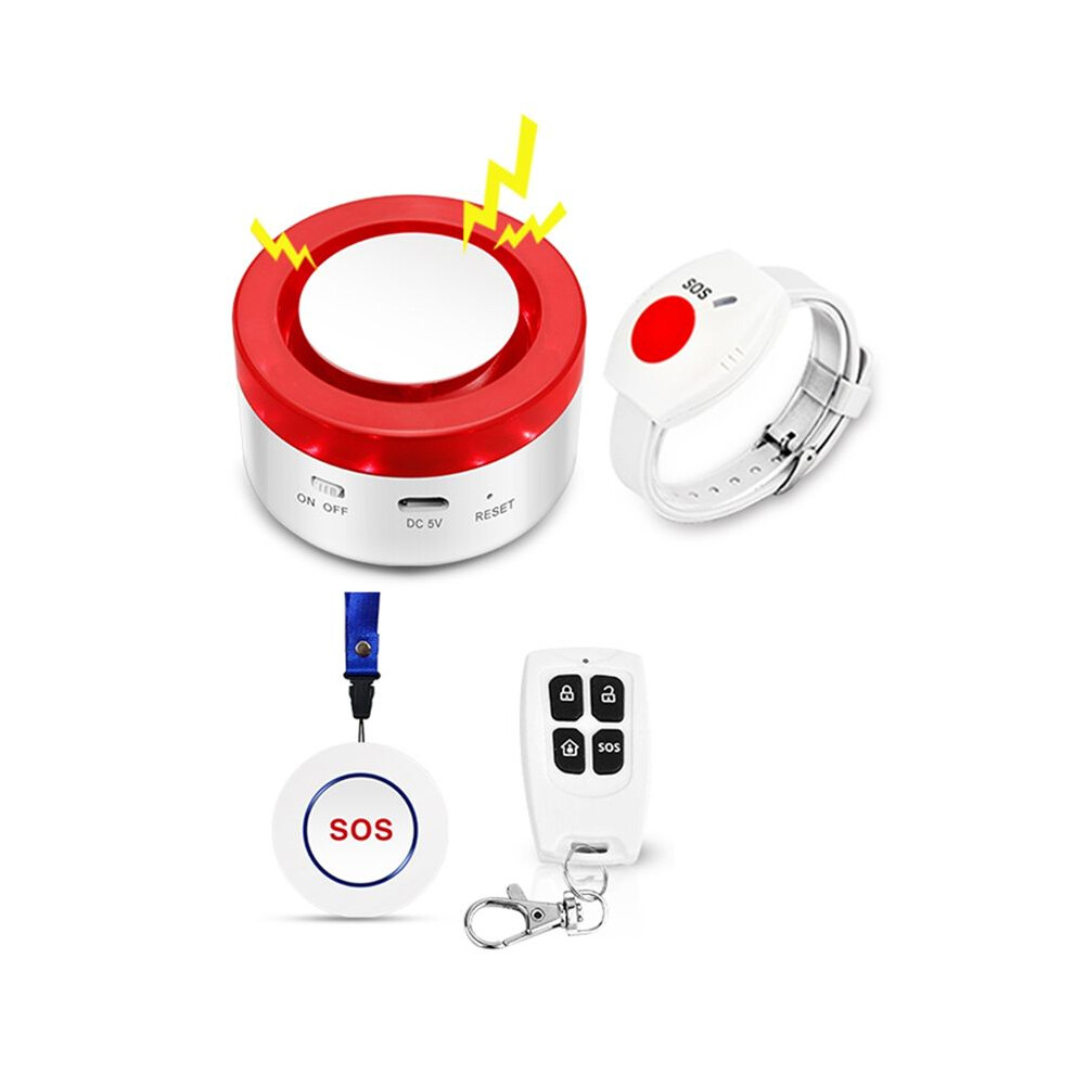 WiFi Panic Button for Elderly Senior Emergency Fall Alert Devices SOS Life Caregiver Pager Tuya APP Notification EU Plug