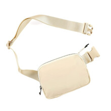 Ľadvinka pre mužov a ženy, nastaviteľný popruh, crossbody kabelka s hladkým zipsom, ľahká opasková taška, vodotesná unisex módna