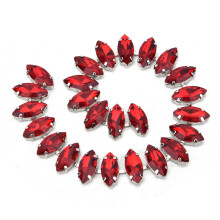 Sewing Stones Beads Chain, Shiny Looking Shiny AAA Crystal Sew-On Rhinestone Chain with Tight Connection, Sew On Rhinestones for DIY Clothing Bags Sho