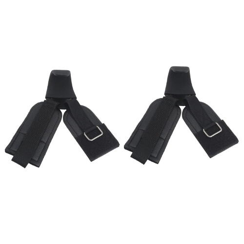 Weight Lifting Hooks with Wrist Support for Strength Training, Adjustable Gym Wrist Straps